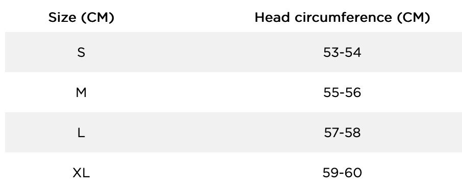 2026 JOBE Victor Helmet 0 Size Chart